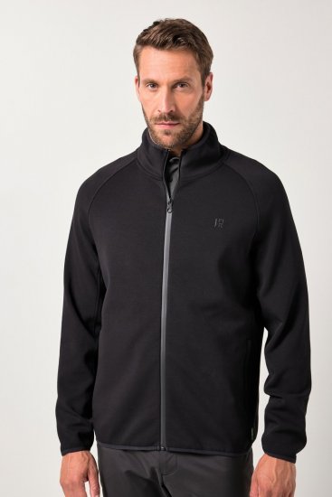 JAY-PI FLEXNAMIC® Golf Sweat Jacket with Zipper Black - Träningskläder & friluft - Träningskläder till herr i stora storlekar