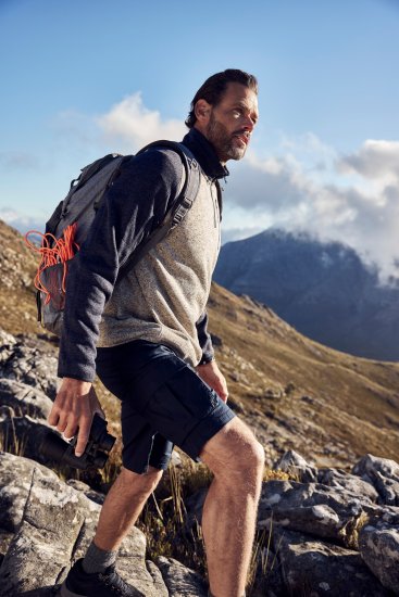 JP1880 Jay-Pi Flexnamic Bermuda Cargo Shorts Navy Blue - Träningskläder & friluft - Träningskläder till herr i stora storlekar