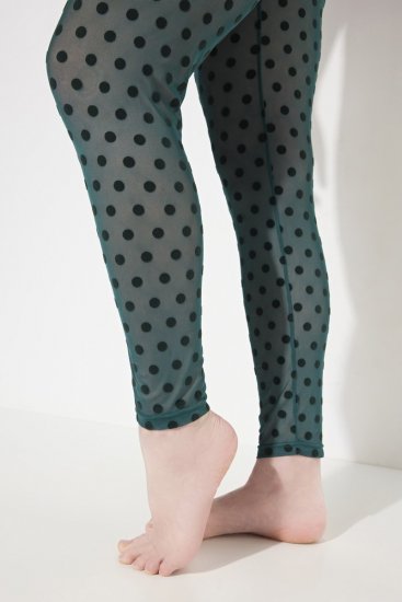 Ulla Popken 823383 Prickiga strumpleggings Olivgrön - Strumpbyxor & strumpor - 