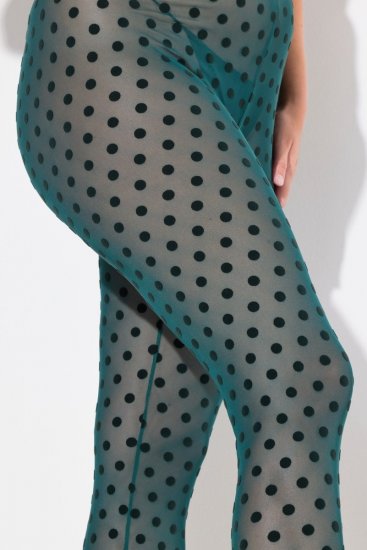 Ulla Popken 823383 Prickiga strumpleggings Olivgrön - Strumpbyxor & strumpor - 