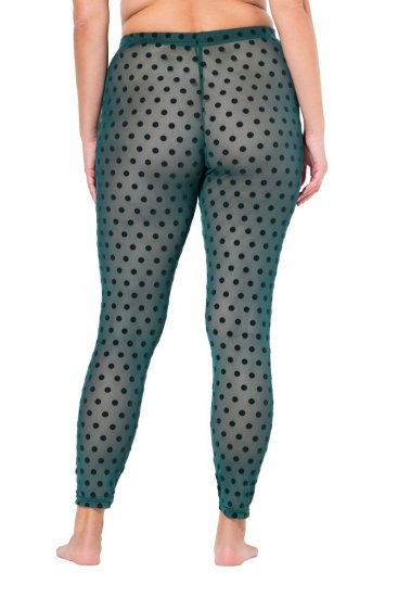 Ulla Popken 823383 Prickiga strumpleggings Olivgrön - Strumpbyxor & strumpor - 