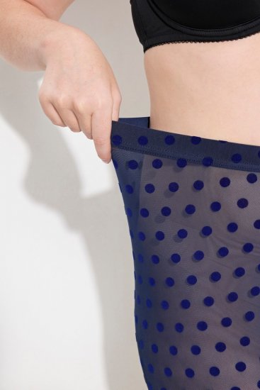 Ulla Popken 823383 Prickiga strumpleggings Mörkblå - Strumpbyxor & strumpor - 