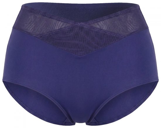 Ulla Popken 825676 Formande trosor med hög midja Kungsblå - Shapewear - 