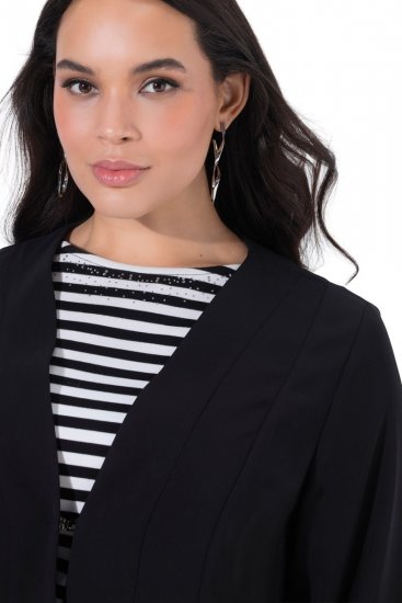 Ulla Popken 825828 Jacka Svart - Jackor - Damjackor i stora storlekar
