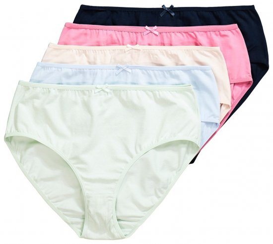 Ulla Popken 825984 Prickiga trosor 5-pack Ljusblå - Trosor - 
