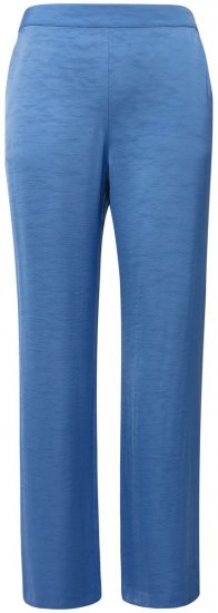 Ulla Popken 826163 Vida kostymbyxor Denimblå - Tygbyxor - Vida byxor för kvinnor i plusstorlek
