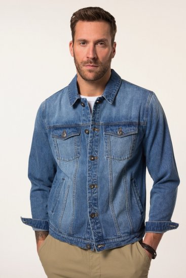 JP1880 826234 Jeansjacka med bröstfickor Denimblå - Jackor - Stora jackor - 2XL-12XL