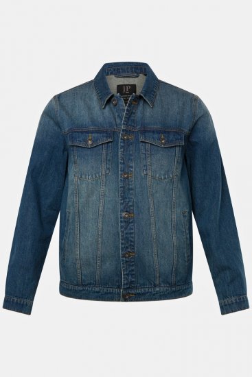 JP1880 826234 Jeansjacka med bröstfickor Indigoblå - Jackor - Stora jackor - 2XL-12XL