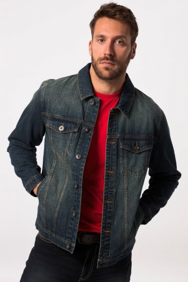 JP1880 Denim Jacket Dark Blue Denim - Jackor - Stora jackor - 2XL-12XL