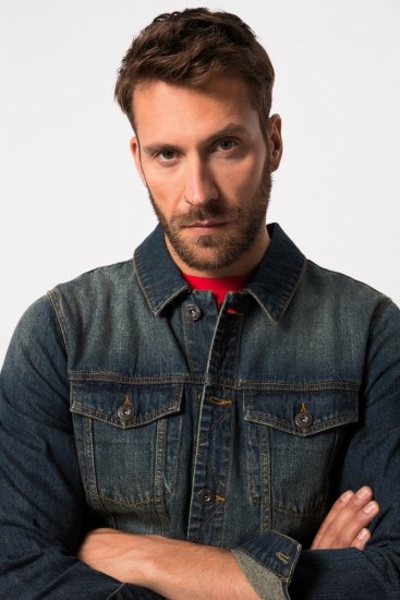 JP1880 Denim Jacket Dark Blue Denim - Jackor - Stora jackor - 2XL-12XL
