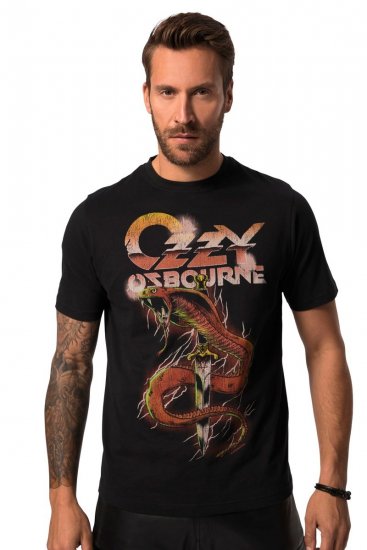 JP1880 Ozzy Osbourne Graphic Band T-Shirt Black - T-shirts - Stora T-shirts - 2XL-14XL
