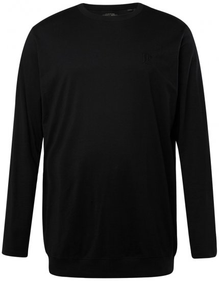 JP1880 827128 Långärmad t-shirt med magpassform Svart - T-shirts - Stora T-shirts - 2XL-14XL