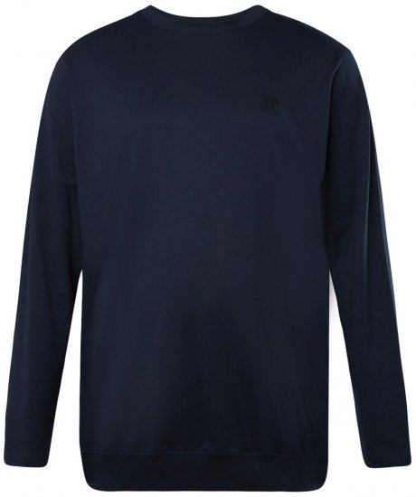 JP1880 827128 Långärmad t-shirt med magpassform Mörkblå - T-shirts - Stora T-shirts - 2XL-14XL