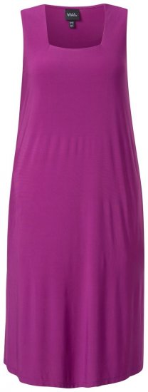 Ulla Popken 827908 Ärmlös jerseyklänning Lila - Jerseyklänningar - 