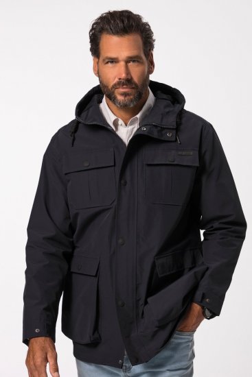 JP1880 828706 Regnjacka med dolt blixtlås Mörkblå - Jackor - Stora jackor - 2XL-12XL