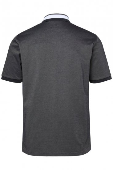JAY-PI Quickdry Two-Tone Golf Poloshirt Black - Pikétröjor - Stora pikétröjor - 2XL-8XL