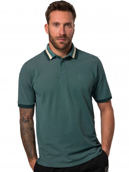 JP1880 Jay-Pi QuickDry Golf Polo Shirt Midnight Green - Pikétröjor - Stora pikétröjor - 2XL-8XL