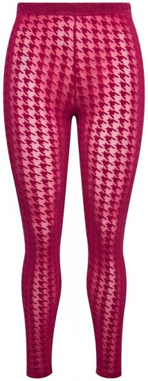 Ulla Popken 828982 Rutiga strumpleggings Bärröd - Strumpbyxor & strumpor - 