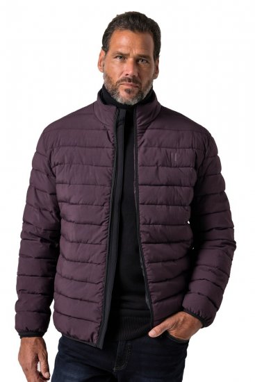 JP1880 828991 Quiltad jacka med ståkrage Plommon - Jackor - Stora jackor - 2XL-12XL