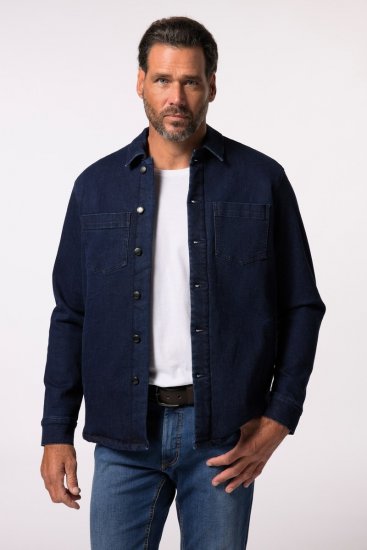 JP1880 829251 Jeansjacka med teddyfoder Mörkblå - Jackor - Stora jackor - 2XL-12XL