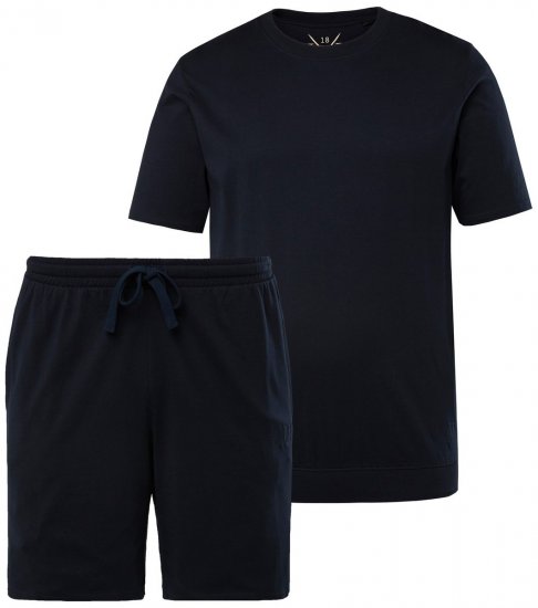 JP1880 829513 Pyjamas kort modell bellyfit Mörkblå - Underkläder & badkläder - Stora underkläder för män