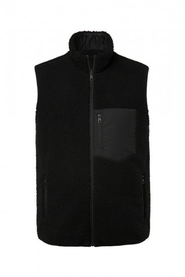 Jay-Pi 829716 Vändbar väst med teddy Svart - Jackor - Stora jackor - 2XL-12XL
