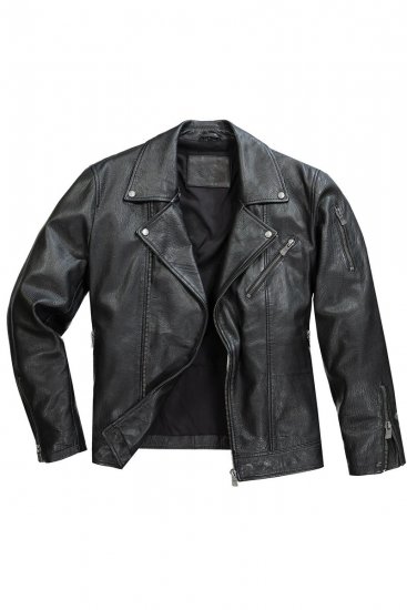 JP1880 830586 Bikerjacka i lammnappa Svart - Jackor - Stora jackor - 2XL-12XL