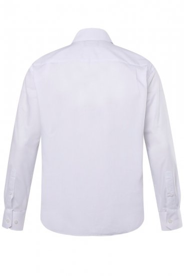 Men+ 753 Långärmad Business-skjorta med klassisk krage Vit - Skjortor - Stora skjortor - 2XL-8XL