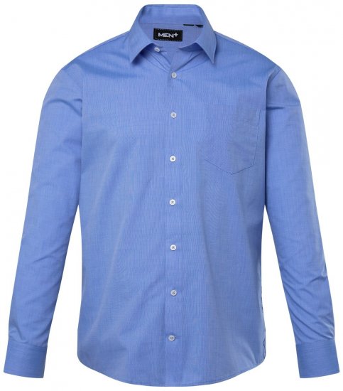 Men+ 753 Långärmad Business-skjorta med klassisk krage Ljusblå - Skjortor - Stora skjortor - 2XL-8XL