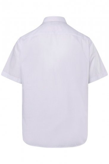 Men+ 756 Kortärmad Business-skjorta med klassisk krage Vit - Skjortor - Stora skjortor - 2XL-8XL