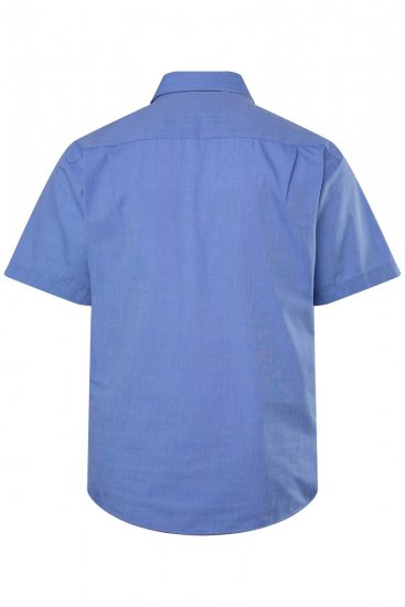 Men+ 756 Kortärmad Business-skjorta med klassisk krage Ljusblå - Skjortor - Stora skjortor - 2XL-8XL