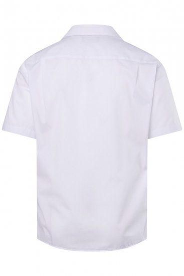 Men+ 758 Kortärmad Business-skjorta med öppen krage Vit - Skjortor - Stora skjortor - 2XL-8XL