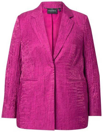 Ulla Popken 830767 Kavaj i krinklad struktur Magenta - Kavajer - Damkavajer i stora storlekar