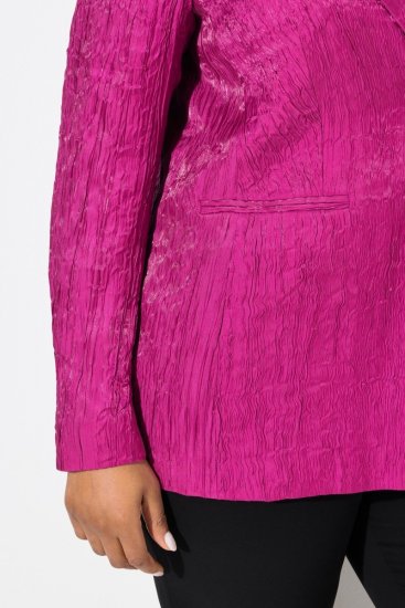 Ulla Popken 830767 Kavaj i krinklad struktur Magenta - Kavajer - Damkavajer i stora storlekar