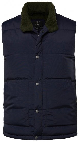 JP1880 831193 Väst med teddyfoder Mörkblå - Jackor - Stora jackor - 2XL-12XL