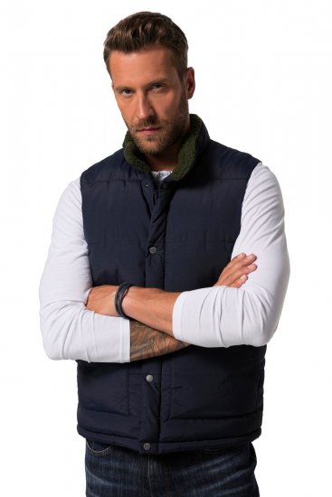 JP1880 831193 Väst med teddyfoder Mörkblå - Jackor - Stora jackor - 2XL-12XL