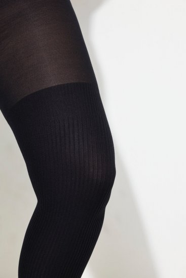 Ulla Popken 831196 Overknee-strumpor 80 den Svart - Strumpbyxor & strumpor - 