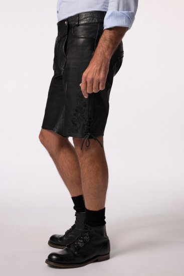 JP1880 831257 Lädershorts i nappa Svart - Shorts - Stora shorts W40-W60