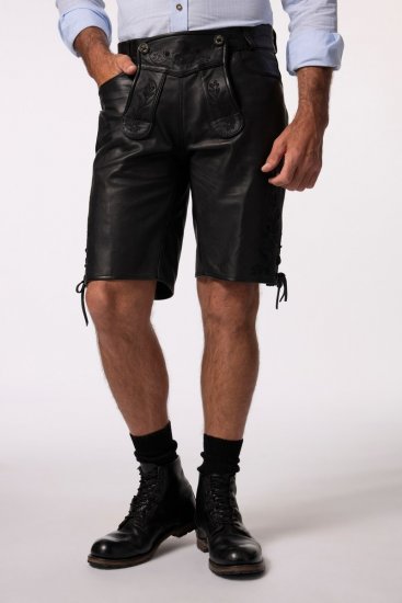 JP1880 831257 Lädershorts i nappa Svart - Shorts - Stora shorts W40-W60