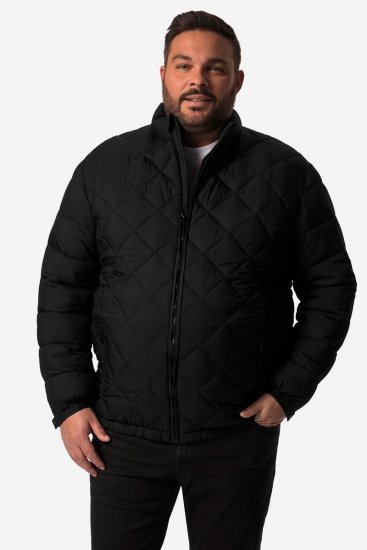 Men+ 494 Quiltad jacka med ståkrage Svart - Jackor - Stora jackor - 2XL-12XL