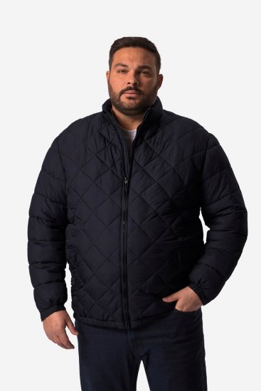 Men+ 494 Quiltad jacka med ståkrage Mörkblå - Jackor - Stora jackor - 2XL-12XL
