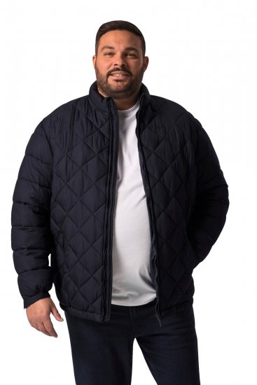 Men+ 494 Quiltad jacka med ståkrage Mörkblå - Jackor - Stora jackor - 2XL-12XL