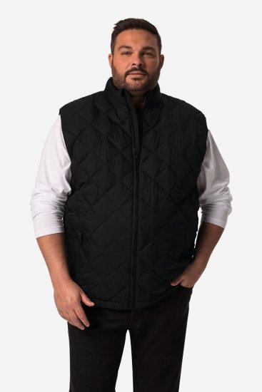 Men+ 578 Quiltad väst med ståkrage Svart - Jackor - Stora jackor - 2XL-12XL