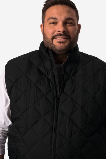 Men+ 578 Quiltad väst med ståkrage Svart - Jackor - Stora jackor - 2XL-12XL