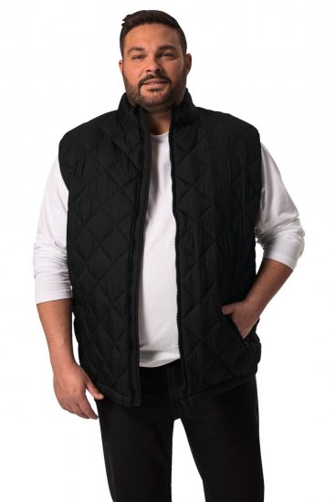 Men+ 578 Quiltad väst med ståkrage Svart - Jackor - Stora jackor - 2XL-12XL