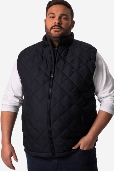 Men+ 578 Quiltad väst med ståkrage Mörkblå - Jackor - Stora jackor - 2XL-12XL