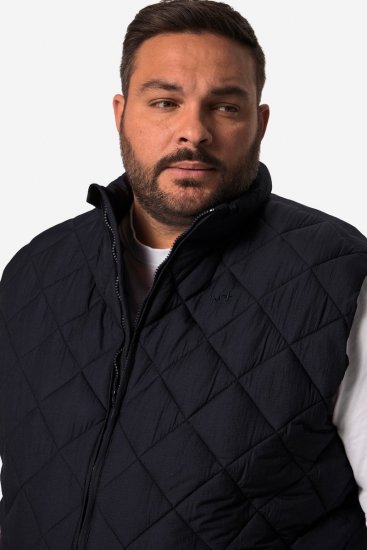 Men+ 578 Quiltad väst med ståkrage Mörkblå - Jackor - Stora jackor - 2XL-12XL