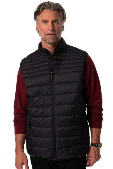 Boston Park 583 Quiltad väst med ståkrage Svart - Jackor - Stora jackor - 2XL-12XL