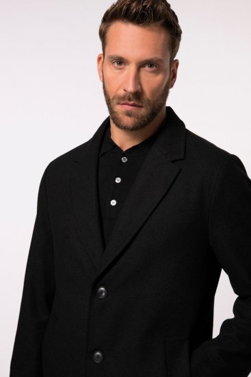 JP1880 Coat Classic Wool Blend Black - Jackor - Stora jackor - 2XL-12XL