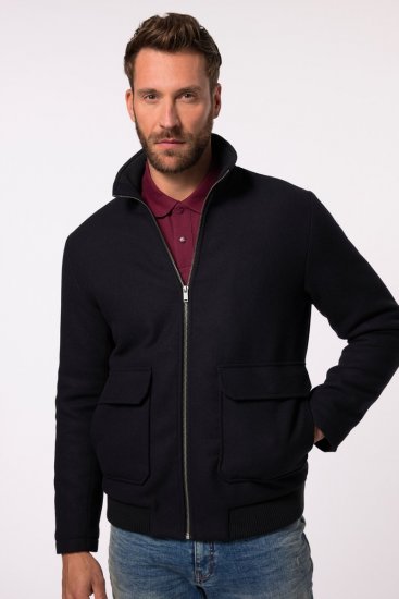 JP1880 831627 Bomberjacka i ullmix Mörkblå - Jackor - Stora jackor - 2XL-12XL